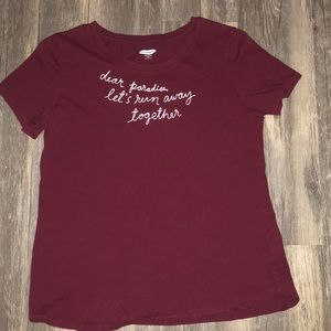 “Dear paradise, let’s run away together” shirt
